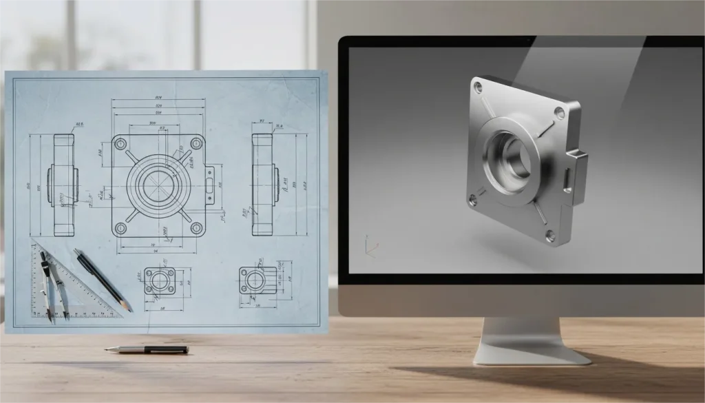 2D CAD vs 3D Drawing