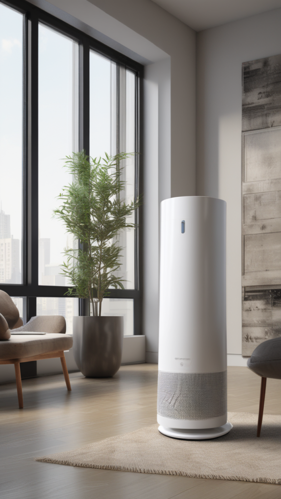 A high-quality air purifier equipped with a genuine HEPA filter