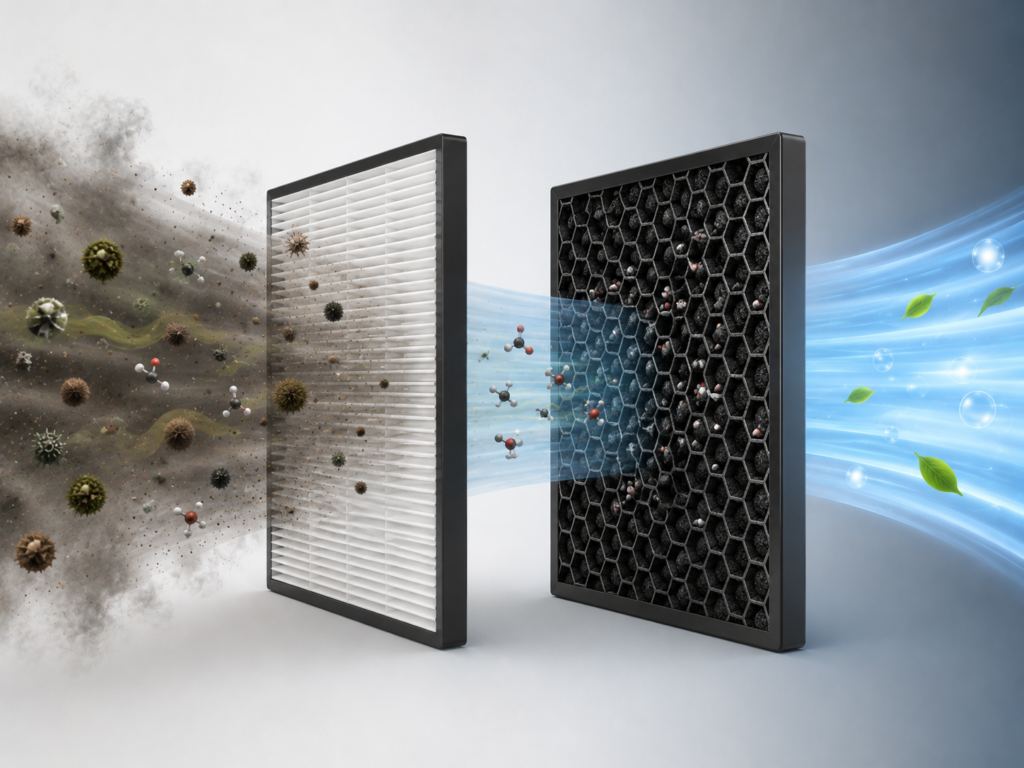 Air purifier filters contain activated carbon
