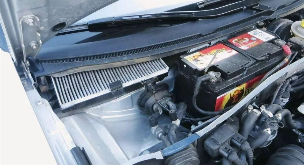 Car air filter location