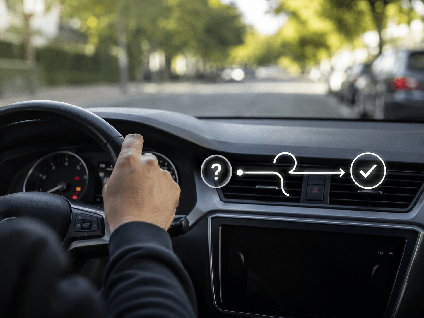 Driver choosing the right cabin air filter using a simple decision guide