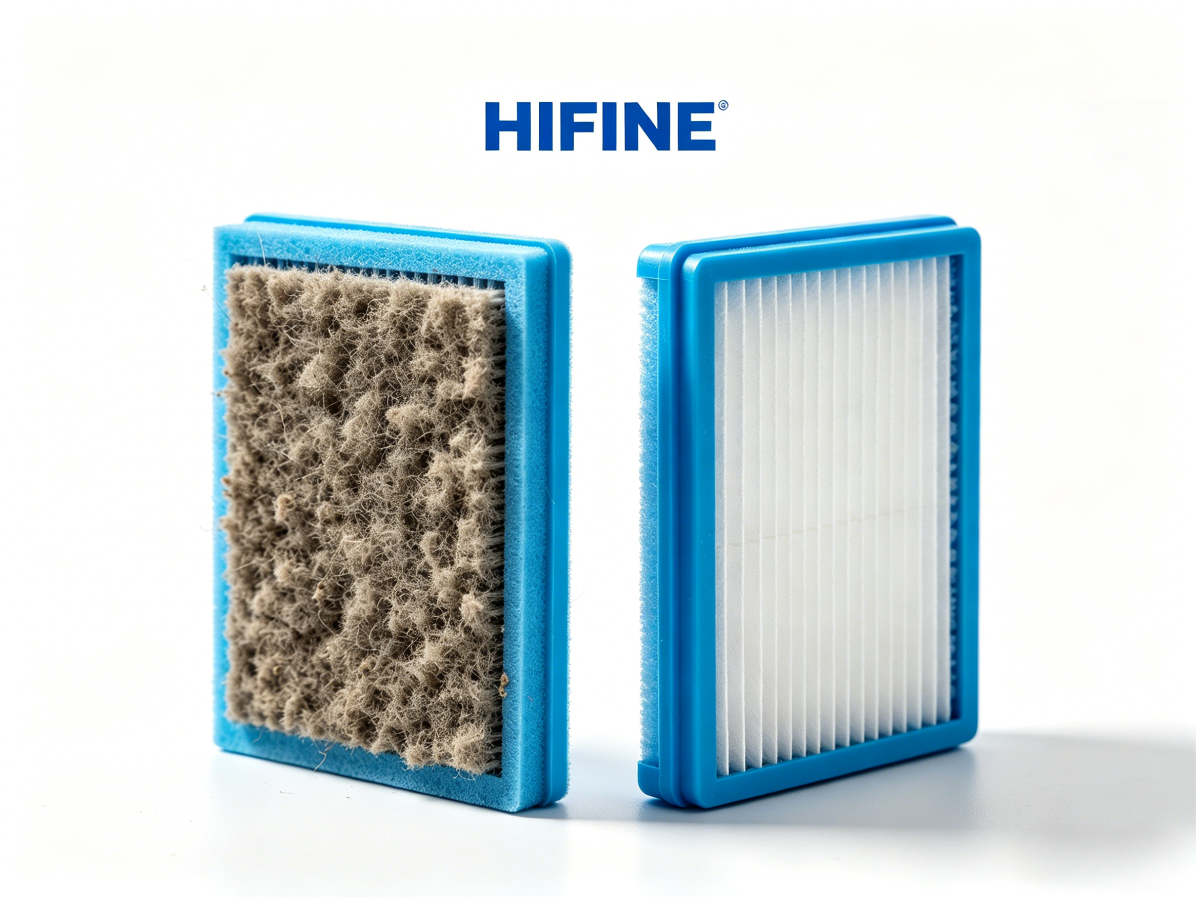 Dusty filter and clean filter