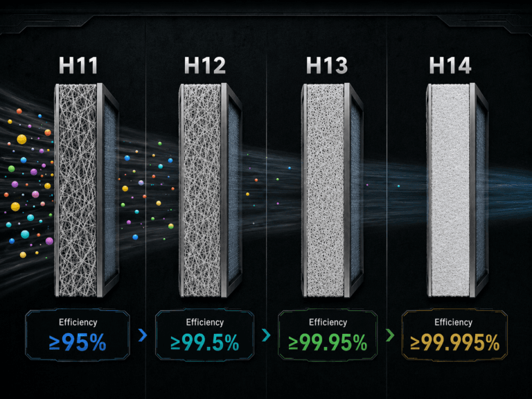 How HEPA Filter Grades H11 to H14 Actually Differ