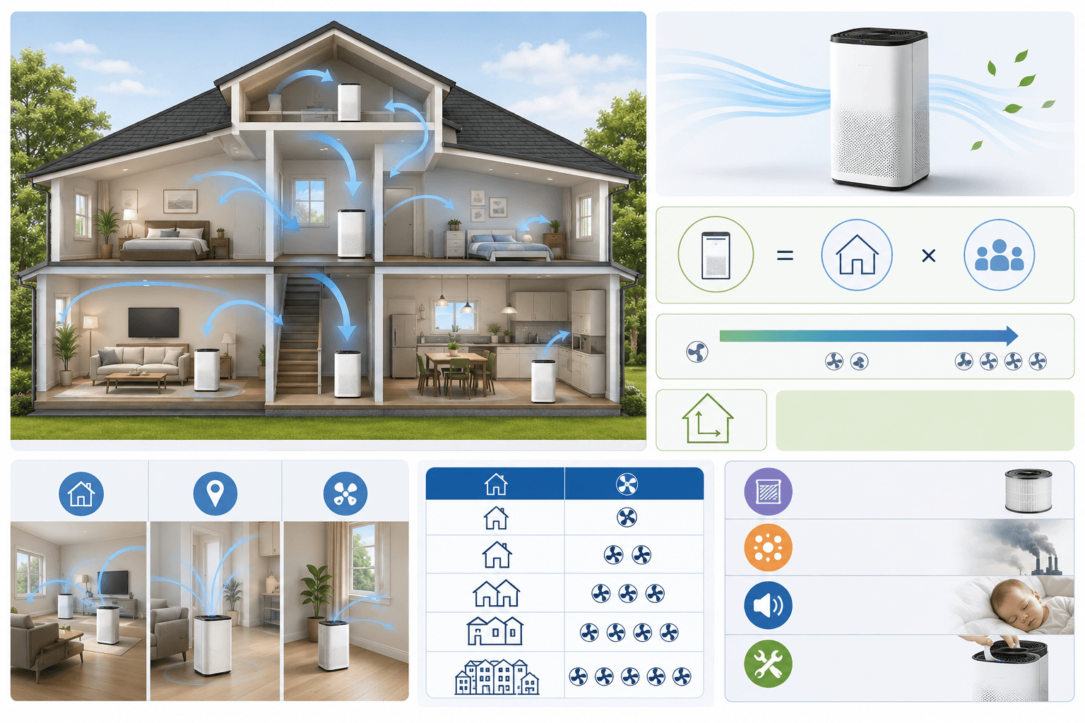 How to Size an Air Purifier for Whole House Coverage