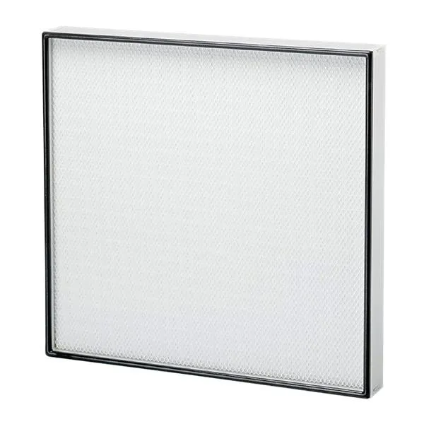 Large HEPA panel filter size specifications with aluminum and galvanized frames for critical cleanroom, hospital, pharmaceutical, and semiconductor manufacturing facilities.