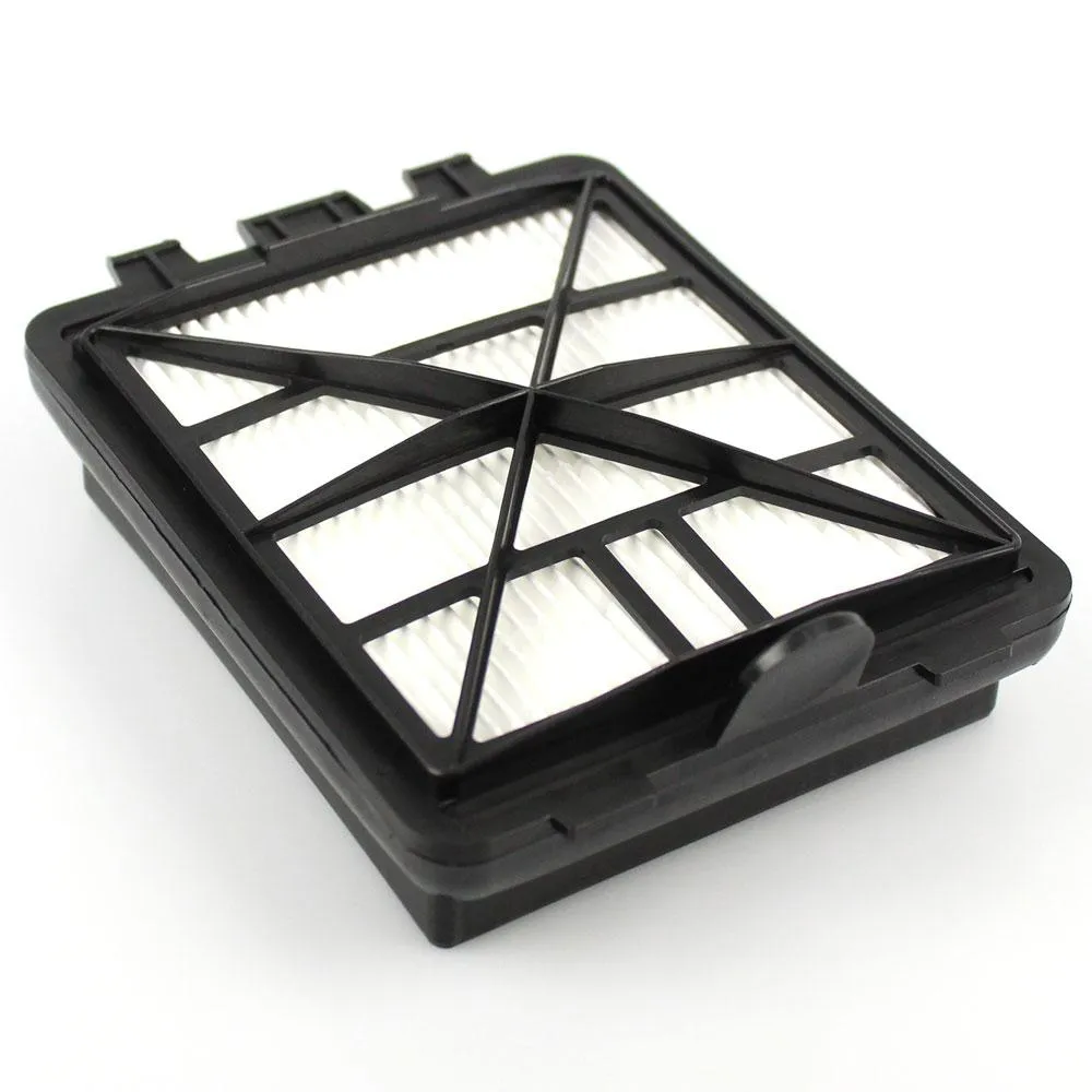 Side-profile of a high-density pleated medium HEPA filter cartridge showing the continuous low-resistance fiberglass media layout for home air purifiers