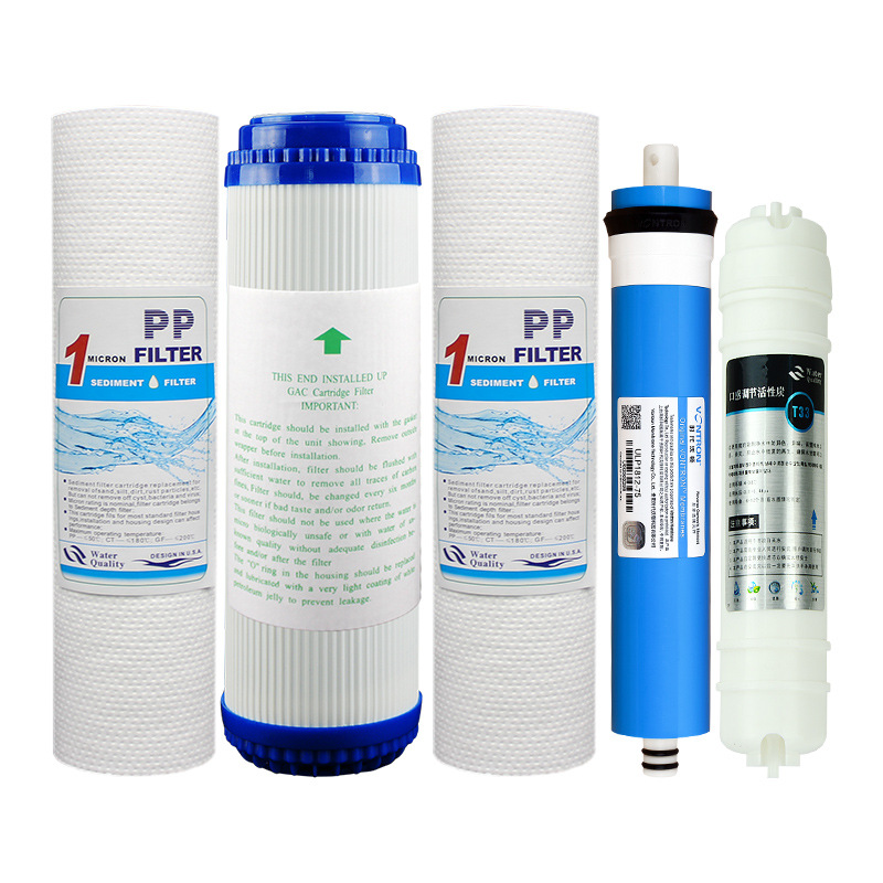 PP cotton, activated carbon, ultrafiltration and reverse osmosis filter cartridges