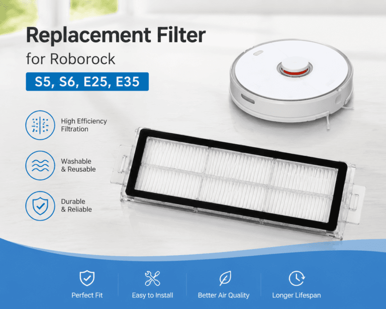 Filtre de rechange pour Roborock S5, S6, E25, E35