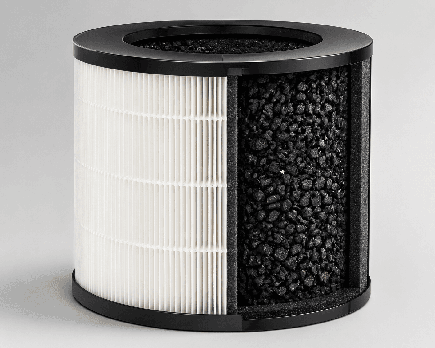 Smoke air purifier with HEPA and activated carbon layer