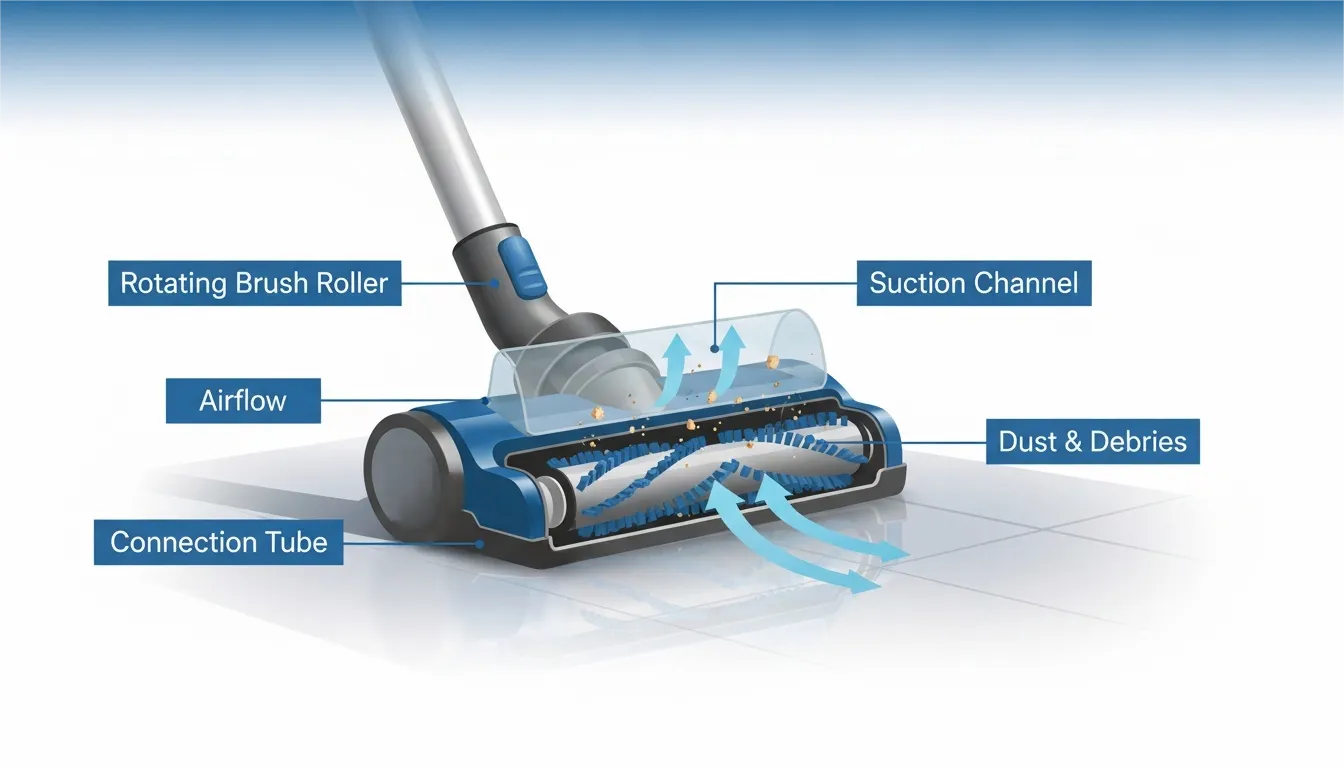 What Is A Vacuum Cleaner Floor Brush And How It Works?