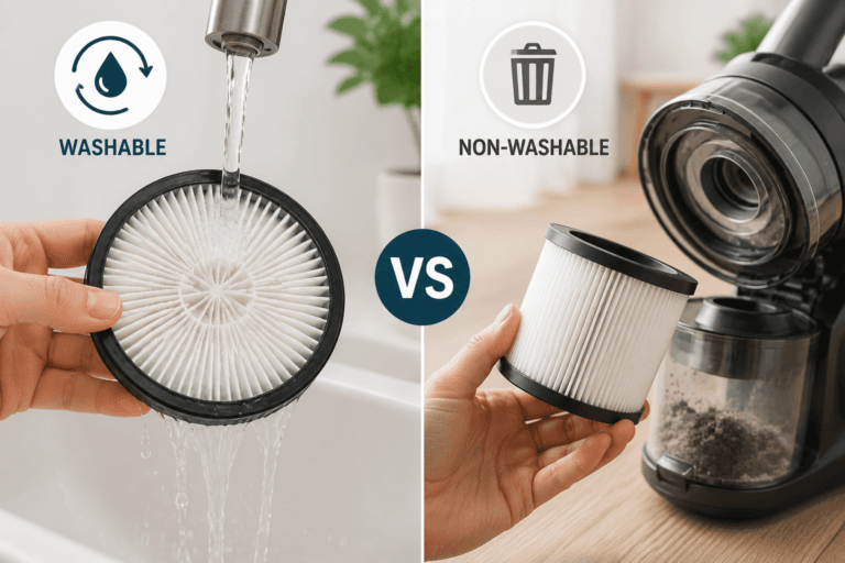 Washable vs Non-Washable HEPA Vacuum Filters Comparison