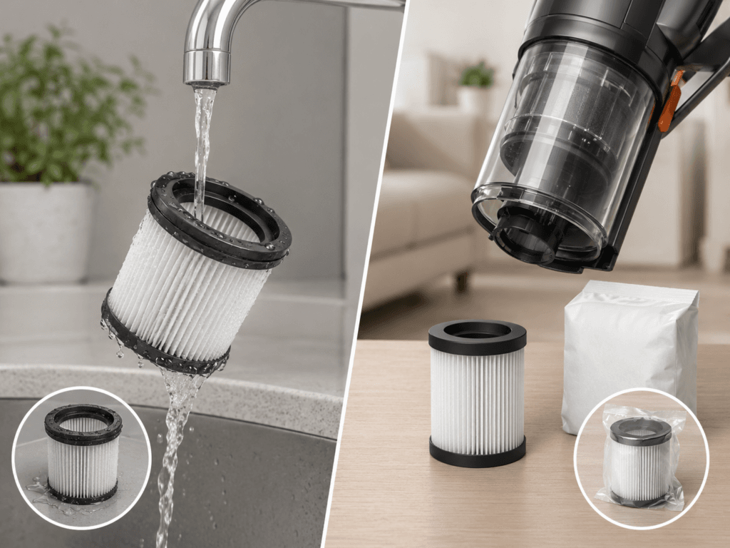 Washable vs replaceable