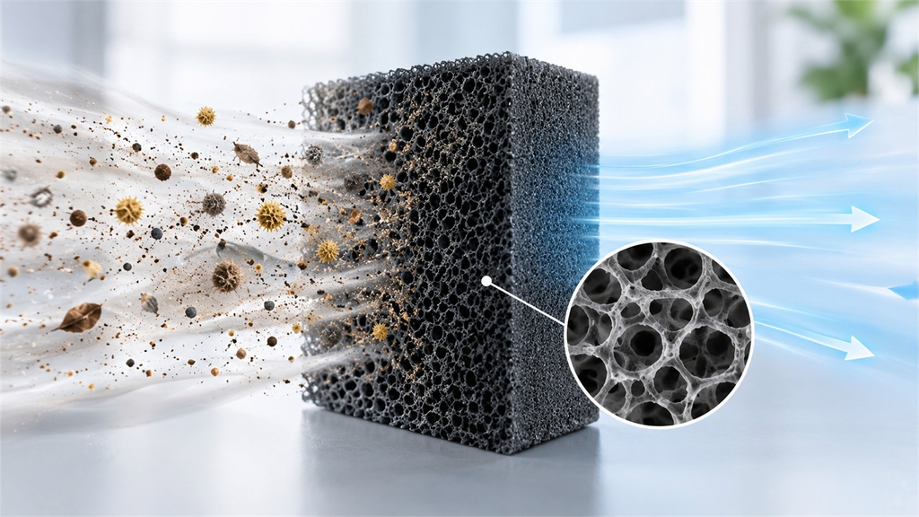 Working principle of foam filter materials