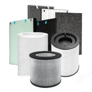 Filtro purificador de aire personalizado - Plástico blanco/negro