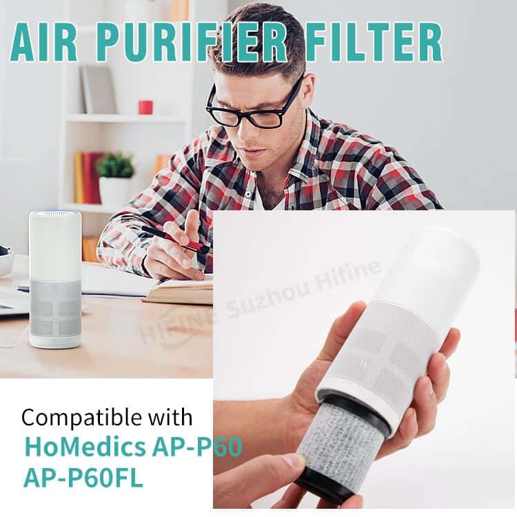 Hifine True HEPA Air Purifier Filter with Activated Carbon