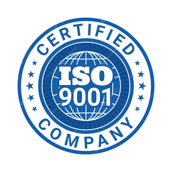 ISO 9001 certified quality management system