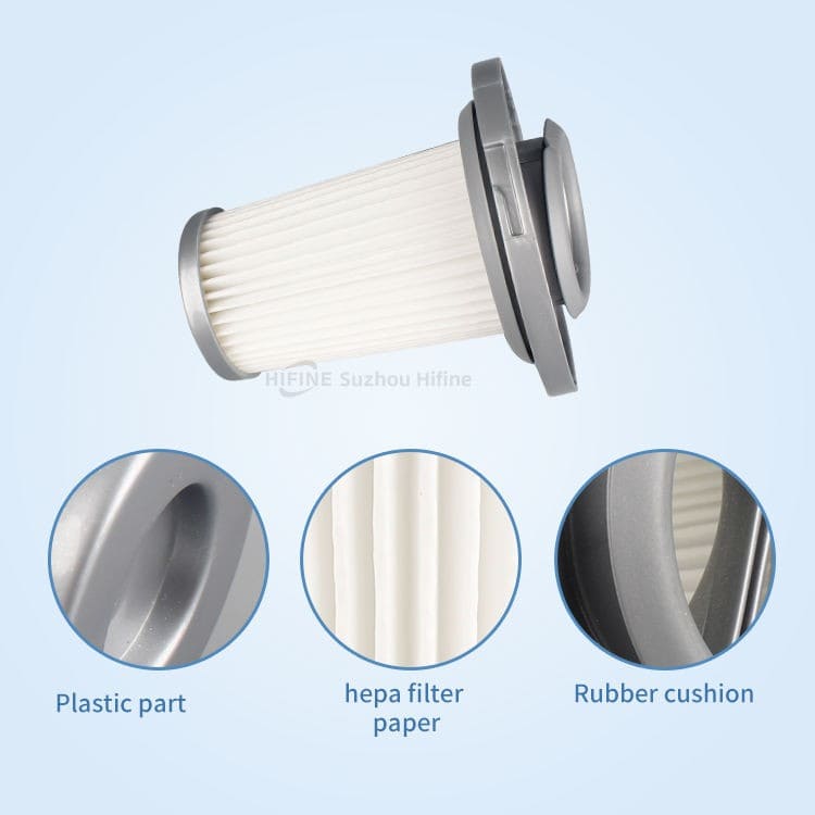 ZR009005 Cubo no tejido para filtro de aspiradora